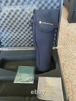 Leupold Sequoia Green Ring Spotting Scope 15-45X 60 with Tripod And Hard Case
