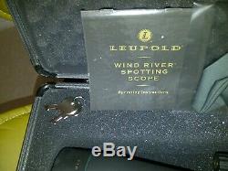 Leupold Wind River Sequoia Spotting Scope 15-45x60mm Original Padded Metal Case