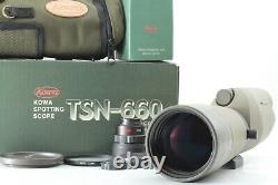 N MINT+3 Kowa TSN-664 ED Prominar Straight Spotting Scope with 20x Wide Eyepiece