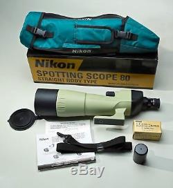NIKON 7451 SKY & EARTH SPOTTING SCOPE 20-60x ZOOM 80mm with NIKON EYEPIECE