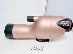 NIKON Fieldscope ED50 Spotting Scope With Case Original Box Front and Rear Caps