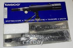 NOS 1989 Tasco 20EB Spotting Telescope With Tripod 15x45x50mm Zoom Scope NEW