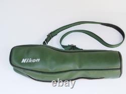Near MINT Nikon Fieldscope 60mm 20x Straight Spotting Scope with Case From JAPAN