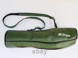 Near MINT Nikon Fieldscope 60mm 20x Straight Spotting Scope with Case From JAPAN