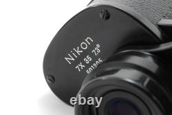 Near MINT Vintage Nikon 7x35 7.3 Black Mid-Size Binoculars 790804 From JAPAN