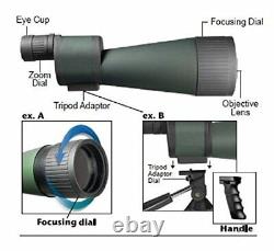 New Benchmark 25-125x88 Waterproof Straight Spotting Scope