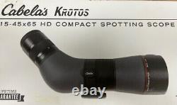 New Cabelas Krotos 15-45x65 Spotting Scope Straight Eyepiece