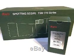 New KOWA TSN-773 & TE-11WZ Angled Type XD 3/77mm Spotting Scope & Eyepiece
