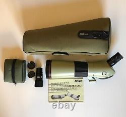 Nikon ED78A Fieldscope with60x MC and 20 45X Zoom Eyepieces & Cases, & more