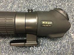 Nikon EDG Fieldscope 85 Angled Spotting Scope 2 New Eyepieces Excellent Optics