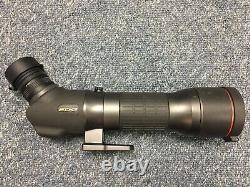 Nikon EDG Fieldscope 85 Angled Spotting Scope 2 New Eyepieces Excellent Optics