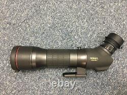 Nikon EDG Fieldscope 85 Angled Spotting Scope 2 New Eyepieces Excellent Optics