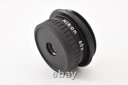 Nikon Fieldscope 60x Eyepiece for ED60 Spotting Scope Front Rear Caps 3086061