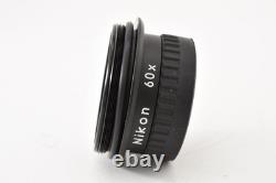 Nikon Fieldscope 60x Eyepiece for ED60 Spotting Scope Front Rear Caps 3086061