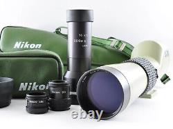 Nikon Fieldscope Field Scope I D=60 withEyePiece 20x 40x Attachment Lens 800mm JPN