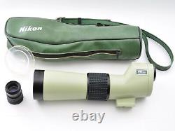 Nikon Fieldscope I D=60 withEye Piece 20x withOriginal Case Excellent+5 Japan 0099