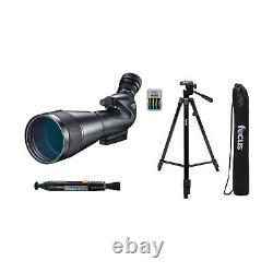 Nikon ProStaff 5 20 60x82 Spotting Scope Angled Viewing with Cleaning kit Bundle