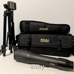Nikon Spotter Scope XLII 16-48x60 Tripod with Bags Complete Set MINT CONDITION+