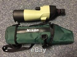 Nikon Spotting Scope 15-45x60 Straight Fieldscope Case Pristine Condition