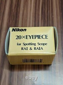 Nikon Spotting Scope RAII Straight 20X NDI 0619 Sky Earth WR 60mm Manual Box