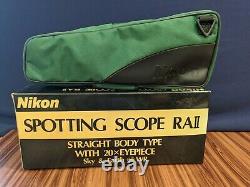 Nikon Spotting Scope RAII Straight 20X NDI 0619 Sky Earth WR 60mm Manual Box