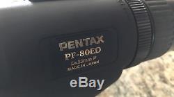 Pentax PF 80ED 80mm Spotting Scope with 20x to 60x Zoom Eyepiece with Cover