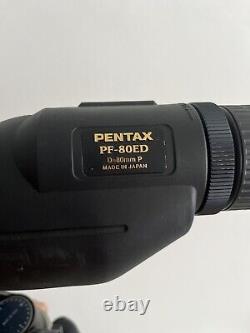 Pentax PF-80ED 80mm Waterproof Angled Spotting Scope With Eyepiece 8-24mm & Tripod