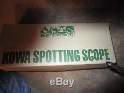 Quality Used Vintage Kowa Spotting Scope TS9 20X50 withBox ts-9c Japan GREEN Metal