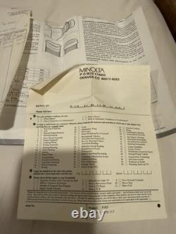 RARE Vintage 90s Open Box MINOLTA Spotting Scope Lens See Original Receipt