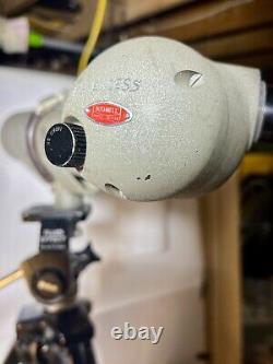 Rare 1952 Kowa TS 1 Rebranded Bushnell Spotting Scope 60 mm 25X Lens RCA Tripod