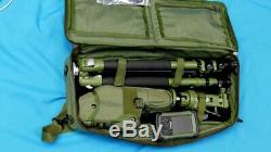 Rare Military Leupod Golden Ring Spotting Scope With Manfrotto Tripod And Trimbl