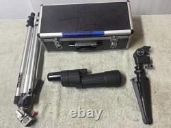 Redfield Regal IV Black Rubber 60mm 20-45x Zoom with 2 tripods and Case