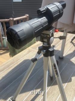 Redfield Regal IV Black Rubber 60mm 20-45x Zoom with 2 tripods and Case