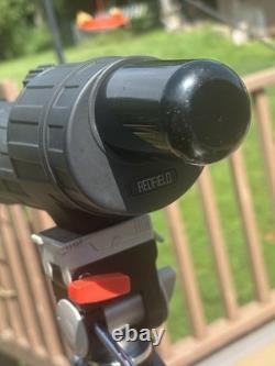 Redfield Regal IV Black Rubber 60mm 20-45x Zoom with 2 tripods and Case