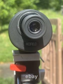 Redfield Regal IV Black Rubber 60mm 20-45x Zoom with 2 tripods and Case