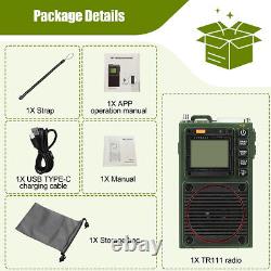 Retekess V115 Portable Digital FM/AM Radio Ham Radio TR111 Full Range SOS Alarm