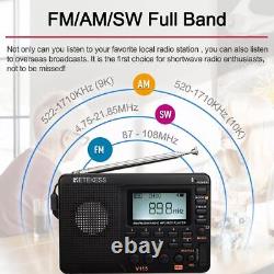 Retekess V115 Portable Digital FM/AM Radio Ham Radio TR111 Full Range SOS Alarm