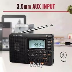 Retekess V115 Portable Digital FM/AM Radio Ham Radio TR111 Full Range SOS Alarm