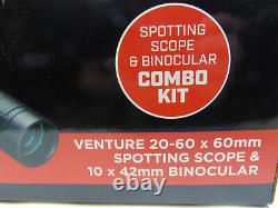 SIMMONS Venture 20-60x60 Spotting Scope 10x42 Binocular Combo Kit (SP2060142C)