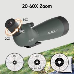 SV28 Spotting Scopes with Tripod, Angled 25-75x70mm Spotter Scope with Phone