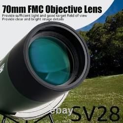 SV28 Spotting Scopes with Tripod, Angled 25-75x70mm Spotter Scope with Phone