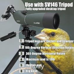 SV28 Spotting Scopes with Tripod, Angled 25-75x70mm Spotter Scope with Phone