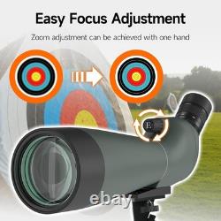 SV28 Spotting Scopes with Tripod, Angled 25-75x70mm Spotter Scope with Phone