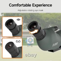 SV28 Spotting Scopes with Tripod, Angled 25-75x70mm Spotter Scope with Phone