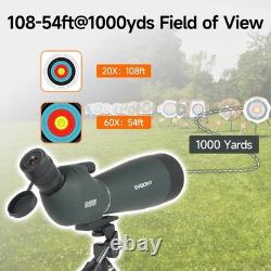 SV28 Spotting Scopes with Tripod, Angled 25-75x70mm Spotter Scope with Phone