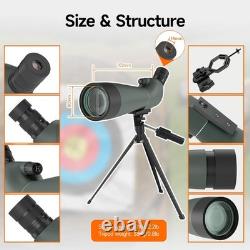 SV28 Spotting Scopes with Tripod, Angled 25-75x70mm Spotter Scope with Phone