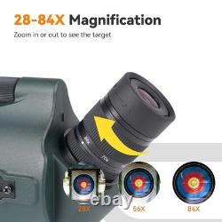 SV41Pro 80mm Mak Spotting Scope, Compact Spotter Scope, 28-84X Zoom Eyepiece