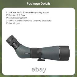 SVBONY SA405 20-60x85 ED Spotting Scope 45° + 10x42 ED Flat-field Binoculars