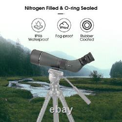 SVBONY SA405 20-60x85 ED Spotting Scope 45° + 3-Axis Smartphone Adapter Birding