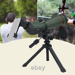 SVBONY SA412 20-60x80mm Spotting Scopes for Target Shooting and Hunting